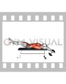 Dumbbell Lying Bench Pullover Leg Raise (male)
