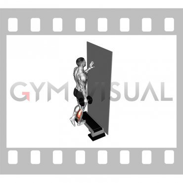 Dumbbell Single Leg Calf Raise Off Step