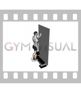 Kettlebell Single Leg Calf Raise Off Step