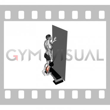 Kettlebell Single Leg Calf Raise Off Step