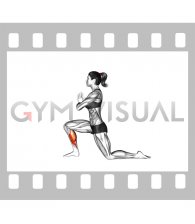 Low Lunge Tip Toe (Hands Chest Position) (female)