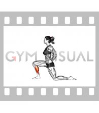 Low Lunge Tip Toe (Hands Hips Position) (female)