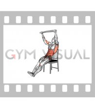 Seated High Row with a Towel Jack on Chair (male)