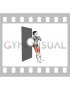 Exercise Ball Wall Squat (female)