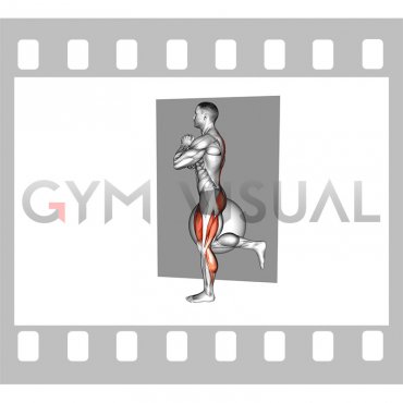 Bodyweight Single Leg Deadlift against Ball (male)