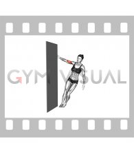Standing Biceps Curl Door Frame (female)