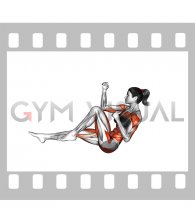 V-Sit Alternating Knee Tuck (female)