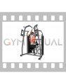 Lever Stack Seated Lat Pulldown (male)