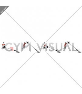 Landmine Kneeling 180s (male)