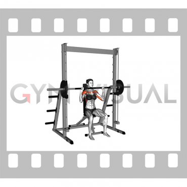 Smith Seated Shoulder Press (female)