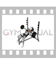Barbell Incline Close Grip Bench Press (female)
