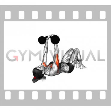 Kettlebell Alternating Press on Floor (female)