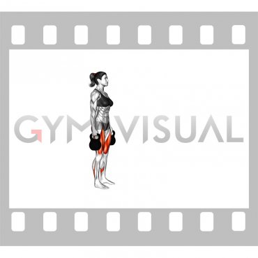 Kettlebell Forward Lunge (female)