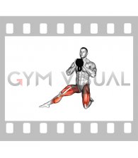 Kettlebell Half Kneeling Side Lunge (male)