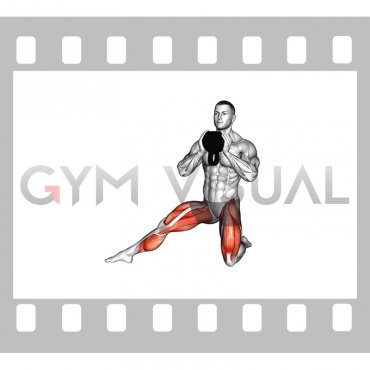 Kettlebell Half Kneeling Side Lunge (male)