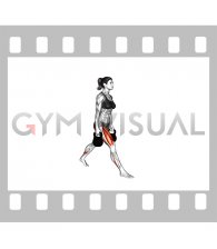 Kettlebell Split Squat (female)