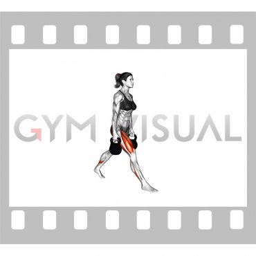 Kettlebell Split Squat (female)