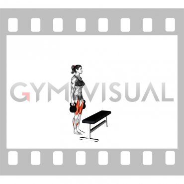 Kettlebell Step-up (VERSION 2) (female)