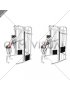 Cable Single Arm Triceps Pushdown (rope attachment) (female)