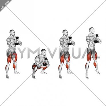 Dumbbell Goblet Squat with Calf Raise