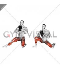 Kettlebell Half Kneeling Side Lunge (male)