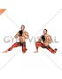 Kettlebell Half Kneeling Side Lunge (male)