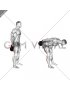 Kettlebell Standing Behind Back Romanian Deadlift