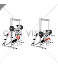 Smith Bench Squat (female)