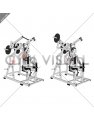 Lever Single Arm Reverse grip Lateral Pulldown (plate loaded) (female)