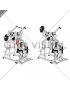 Lever Single Arm Reverse grip Lateral Pulldown (plate loaded)