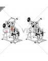 Lever Single Arm Reverse grip Lateral Pulldown (plate loaded)