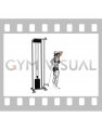 Cable Overhead Single Arm Triceps Extension (rope attachment) (female)
