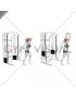 Cable Standing Neutral Grip Overhead Triceps Extension (female)