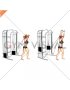 Cable Standing Neutral Grip Overhead Triceps Extension (female)