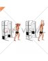 Cable Standing Neutral Grip Overhead Triceps Extension (male)
