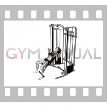 Cable Incline Bench Press (female)