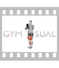 Kettlebell Goblet Marching on Spot (male)