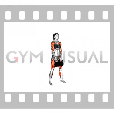 Kettlebell Two Arm Clean (female)