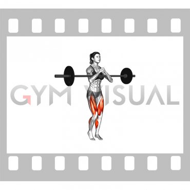 Barbell Zercher Carry (female)
