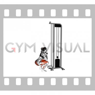 Cable Front Squat (VERSION 2) (female)