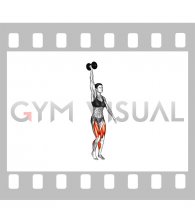 Dumbbell Single Arm Overhead Carry (female)