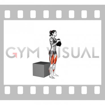 Kettlebell Box Squat (female)