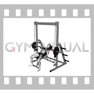 Smith Incline Close grip Bench Press (female)