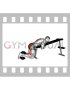 Weighted Dumbbell Lying Decline Bench Reverse Hyperextension