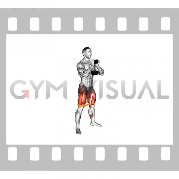 Dumbbell Banded Goblet Squat