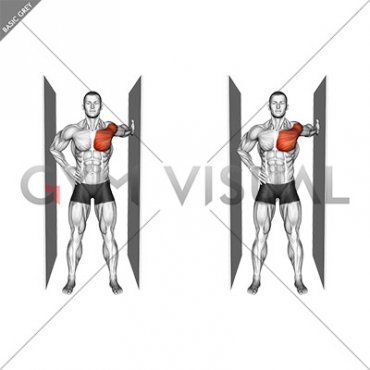 Standing one arm chest stretch