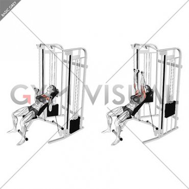 Cable Incline Bench Press (female)