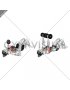 Dumbbell Lying on Floor Chest Press (female)