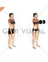 Dumbbell One Arm Front Raise (female)