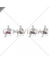 Seated Alternate Knee Extension on Chair (male)